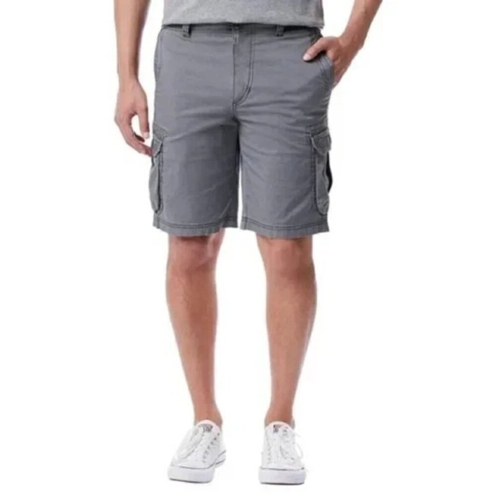 New Unionbay Men's Size 36 Cargo Shorts Gray Cotton Blend